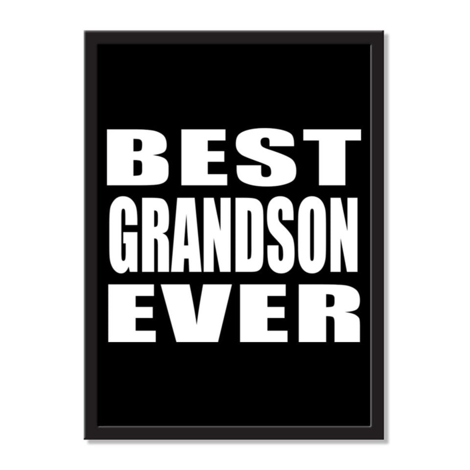 Best Grandson Ever - Portrait Frame Photo Tile