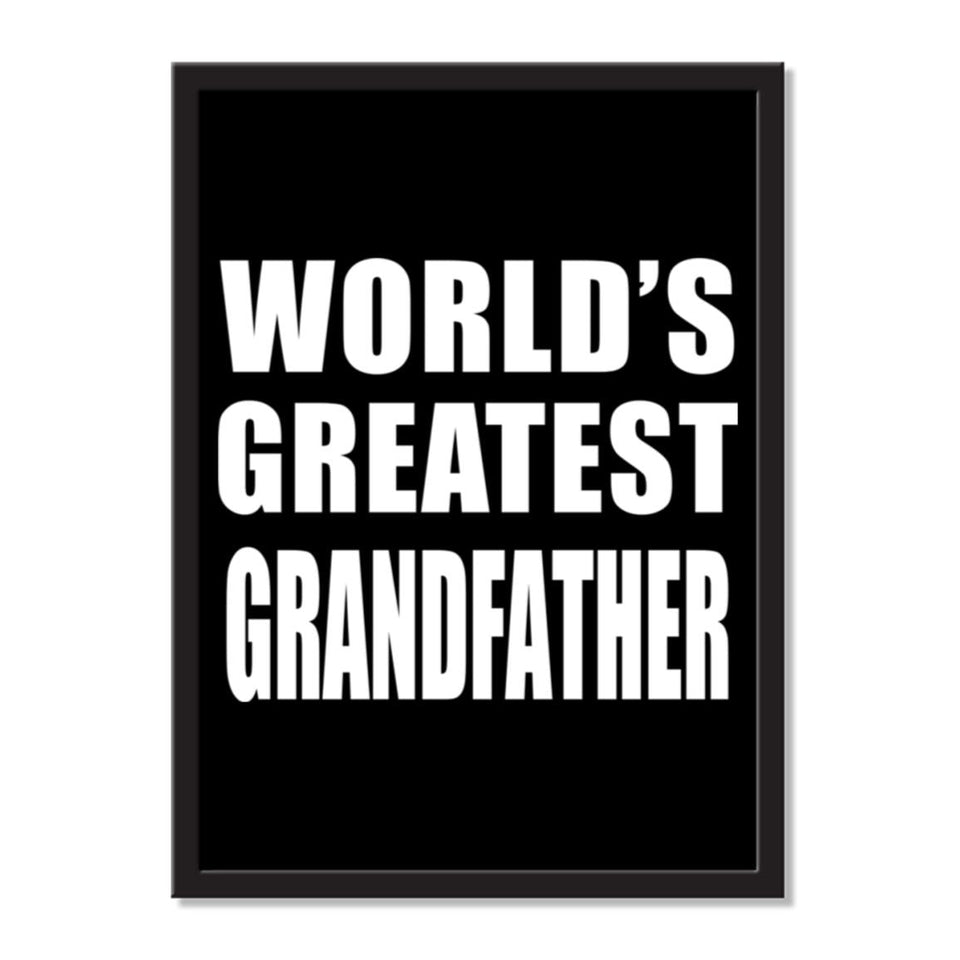 World's Greatest Grandfather - Portrait Frame Photo Tile