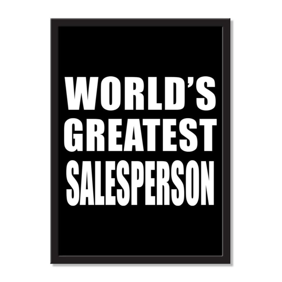 World's Greatest Salesperson - Portrait Frame Photo Tile