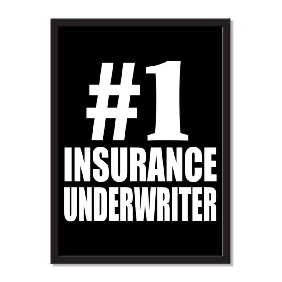 Number One #1 Insurance Underwriter - Portrait Frame Photo Tile
