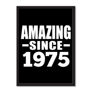 Amazing Since 1975 - Portrait Frame Photo Tile