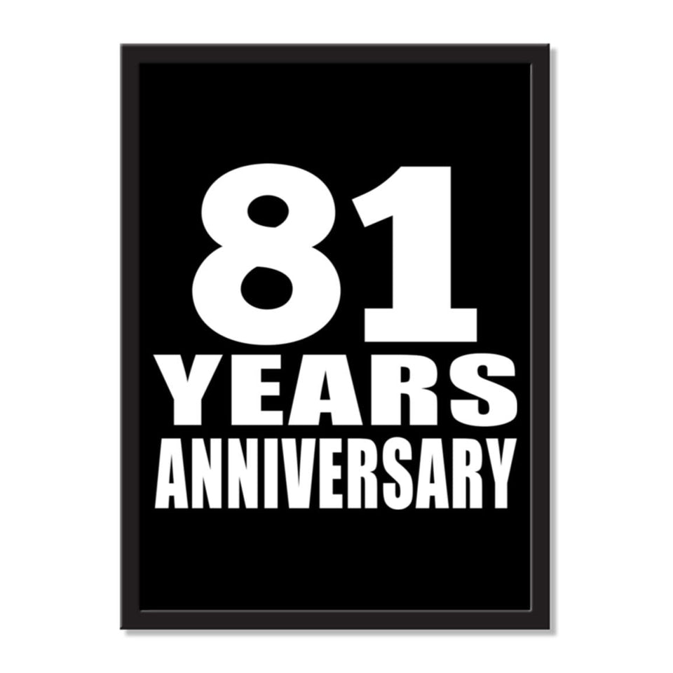 81 Years Anniversary - Portrait Frame Photo Tile