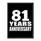 81 Years Anniversary - Portrait Frame Photo Tile