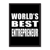 World's Best Entrepreneur - Portrait Frame Photo Tile
