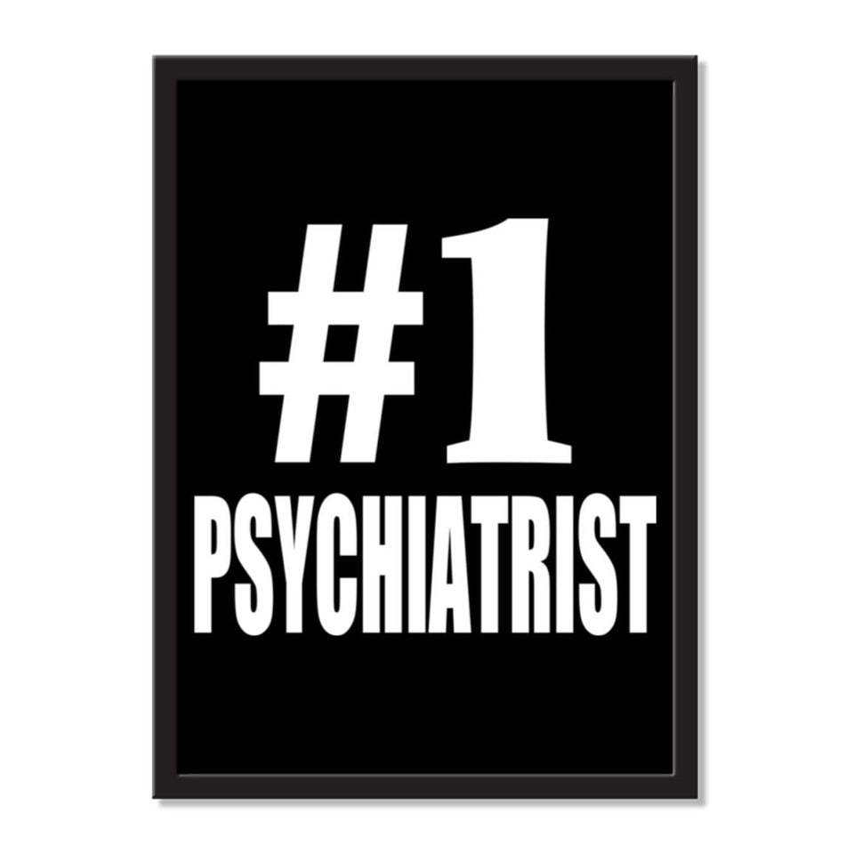 Number One #1 Psychiatrist - Portrait Frame Photo Tile