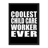 Coolest Child Care Worker Ever - Portrait Frame Photo Tile