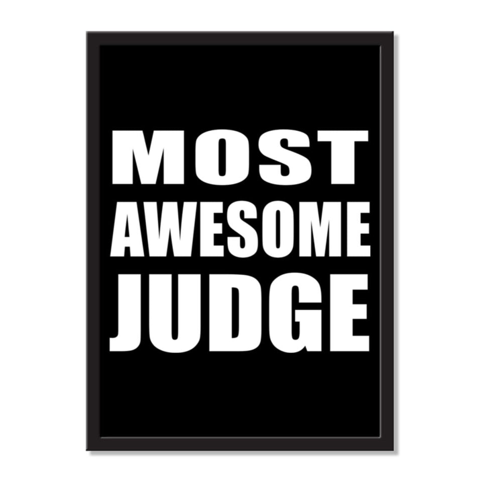 Most Awesome Judge - Portrait Frame Photo Tile