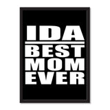 Ida Best Mom Ever - Portrait Frame Photo Tile