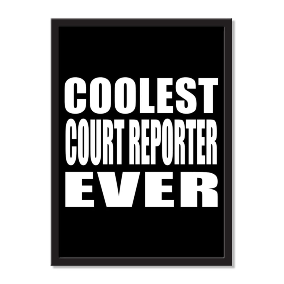 Coolest Court Reporter Ever - Portrait Frame Photo Tile