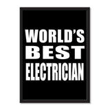World's Best Electrician - Portrait Frame Photo Tile