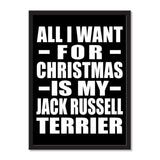 All I Want For Christmas Is My Jack Russell Terrier - Portrait Frame Photo Tile