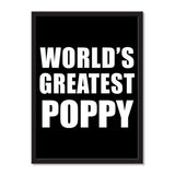 World's Greatest Poppy - Portrait Frame Photo Tile