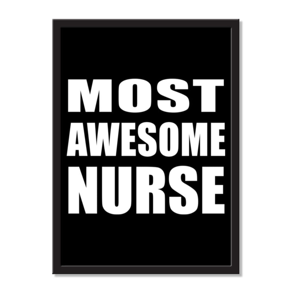 Most Awesome Nurse - Portrait Frame Photo Tile
