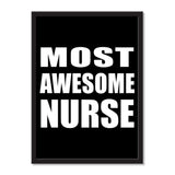 Most Awesome Nurse - Portrait Frame Photo Tile