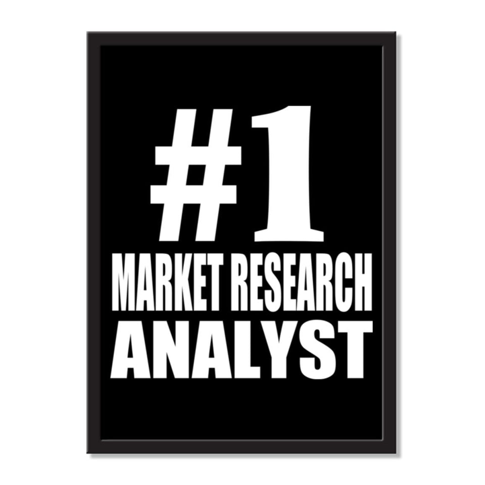 Number One #1 Market Research Analyst - Portrait Frame Photo Tile