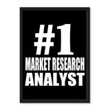 Number One #1 Market Research Analyst - Portrait Frame Photo Tile