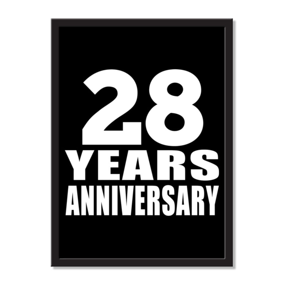 28 Years Anniversary - Portrait Frame Photo Tile