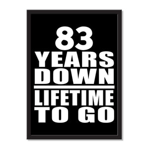 83 Years Down Lifetime To Go - Portrait Frame Photo Tile