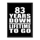 83 Years Down Lifetime To Go - Portrait Frame Photo Tile