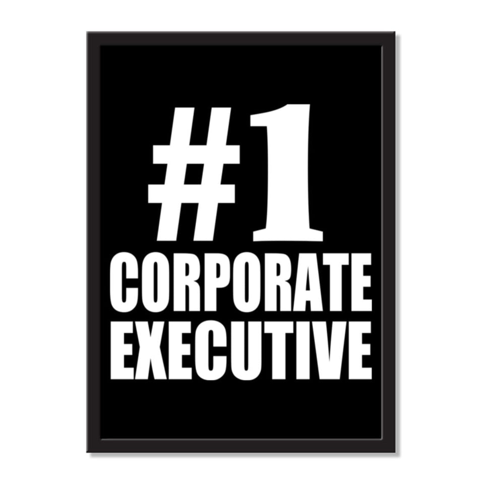 Number One #1 Corporate Executive - Portrait Frame Photo Tile