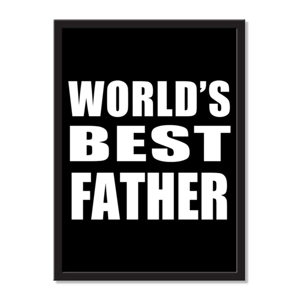 World's Best Father - Portrait Frame Photo Tile