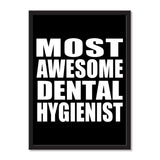 Most Awesome Dental Hygienist - Portrait Frame Photo Tile