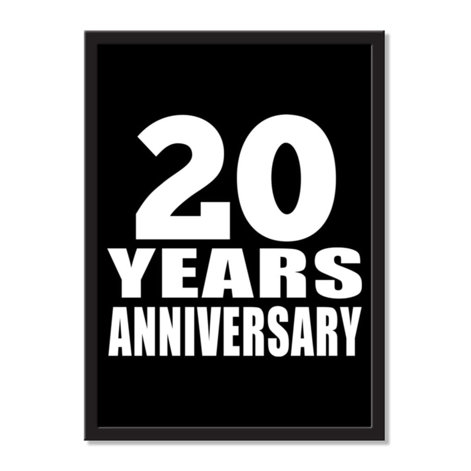 20 Years Anniversary - Portrait Frame Photo Tile