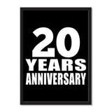 20 Years Anniversary - Portrait Frame Photo Tile