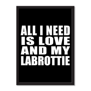All I Need Is Love And My Labrottie - Portrait Frame Photo Tile