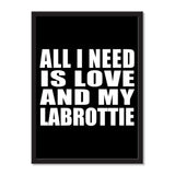 All I Need Is Love And My Labrottie - Portrait Frame Photo Tile