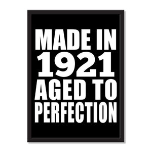 Made In 1921 Aged to Perfection - Portrait Frame Photo Tile