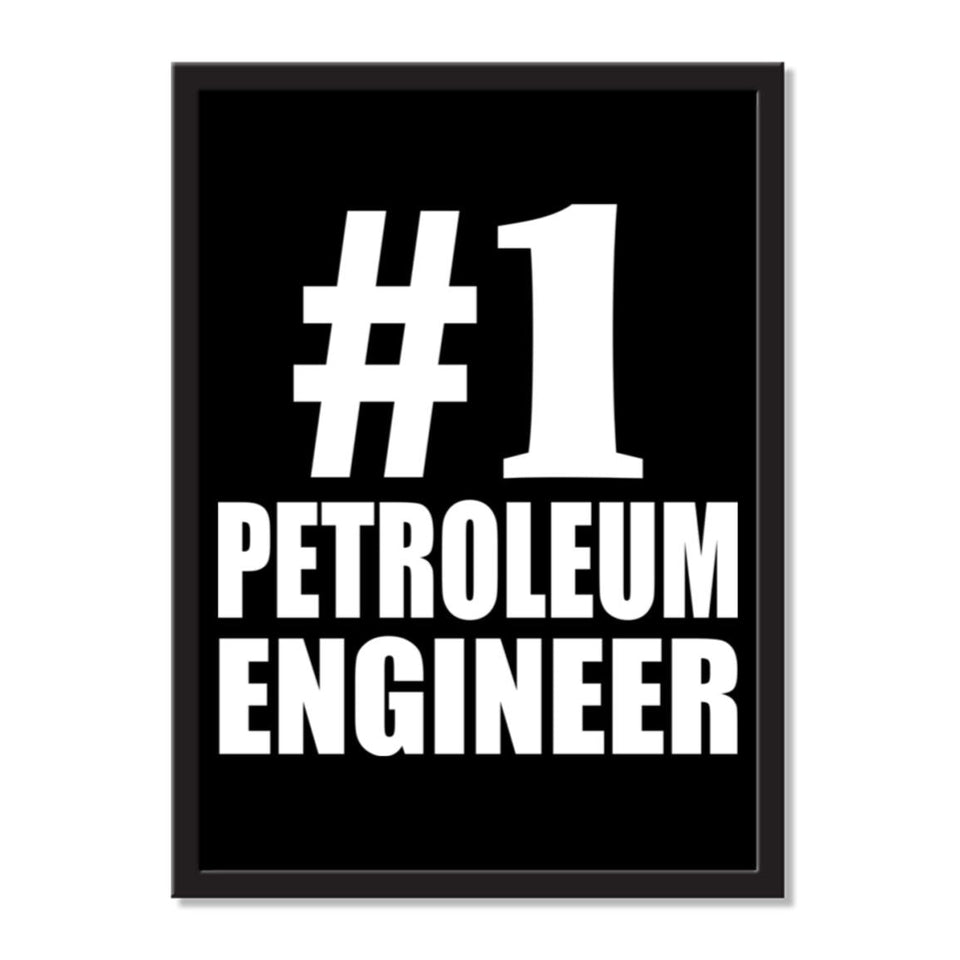 Number One #1 Petroleum Engineer - Portrait Frame Photo Tile