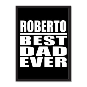 Roberto Best Dad Ever - Portrait Frame Photo Tile
