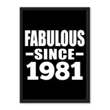 Fabulous Since 1981 - Portrait Frame Photo Tile