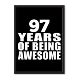 97 Years Of Being Awesome - Portrait Frame Photo Tile