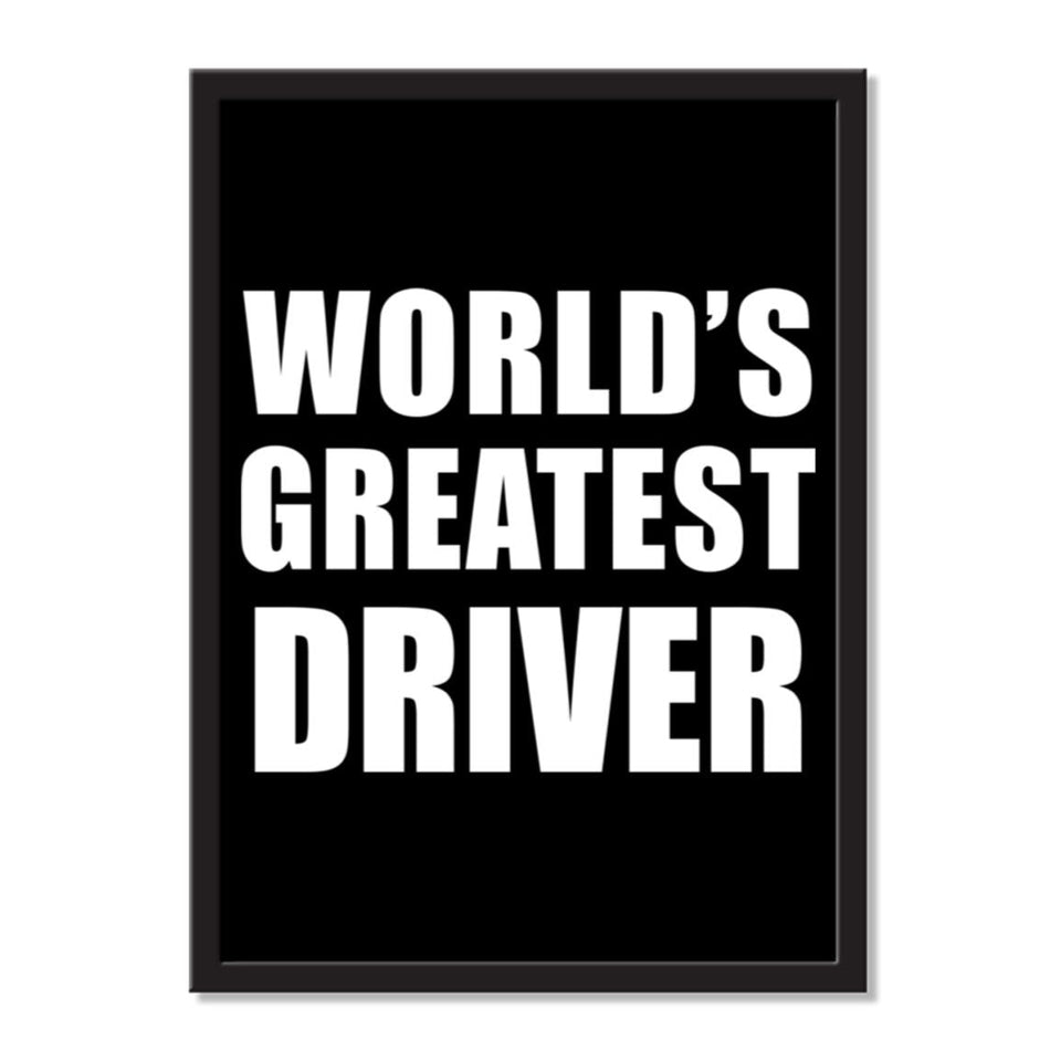 World's Greatest Driver - Portrait Frame Photo Tile