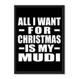 All I Want For Christmas Is My Mudi - Portrait Frame Photo Tile
