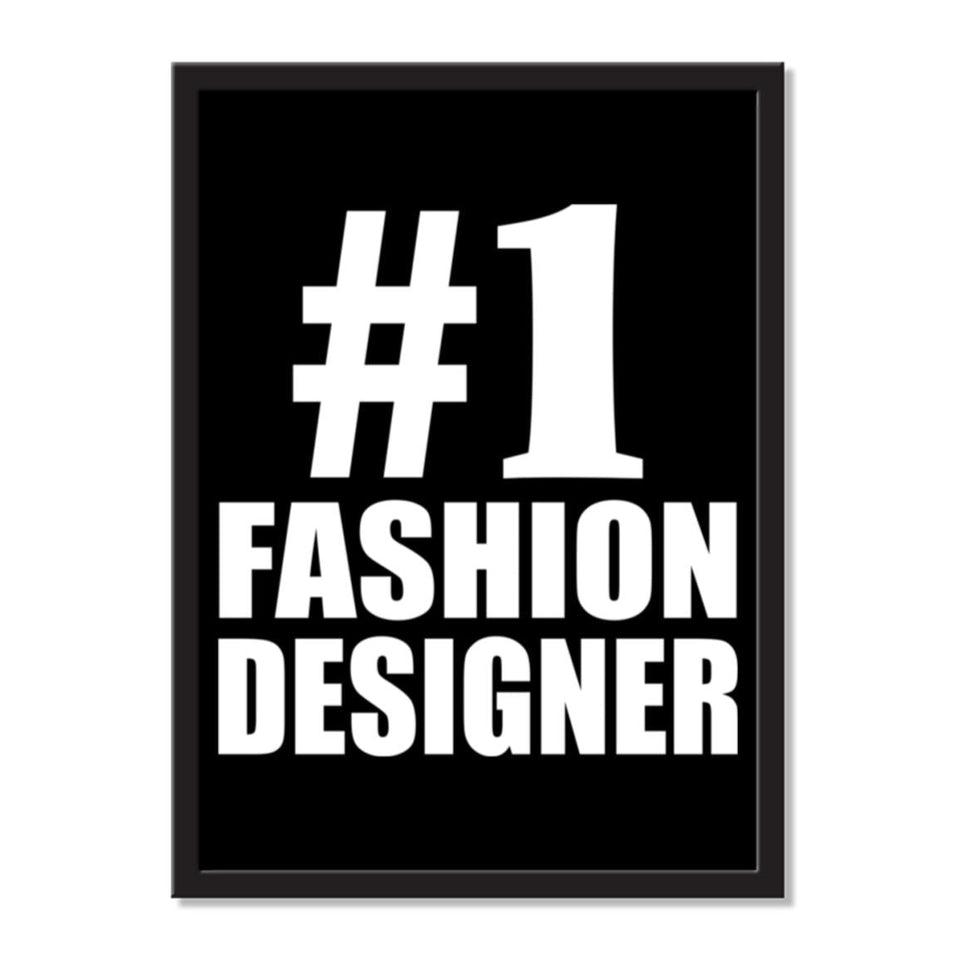 Number One #1 Fashion Designer - Portrait Frame Photo Tile