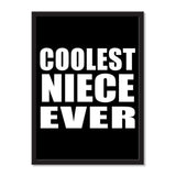 Coolest Niece Ever - Portrait Frame Photo Tile