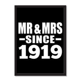 Mr & Mrs Since 1919 - Portrait Frame Photo Tile