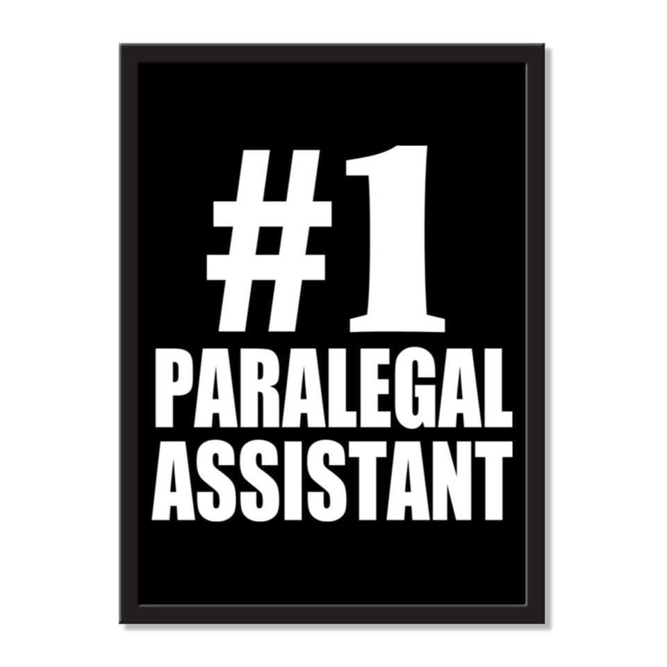 Number One #1 Paralegal Assistant - Portrait Frame Photo Tile