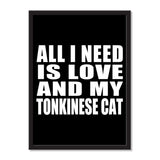 All I Need Is Love And My Tonkinese Cat - Portrait Frame Photo Tile