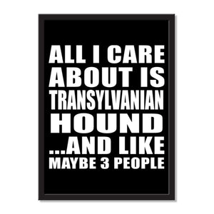 All I Care About Is Transylvanian Hound And Like Maybe 3 People - Portrait Frame Photo Tile