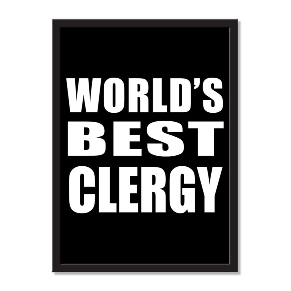 World's Best Clergy - Portrait Frame Photo Tile