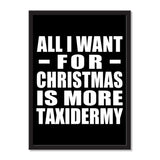 All I Want For Christmas Is More Taxidermy - Portrait Frame Photo Tile