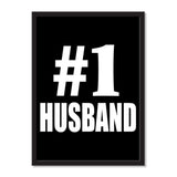 Number One #1 Husband - Portrait Frame Photo Tile