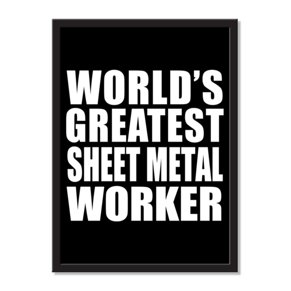 World's Greatest Sheet Metal Worker - Portrait Frame Photo Tile