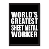 World's Greatest Sheet Metal Worker - Portrait Frame Photo Tile