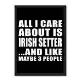 All I Care About Is Irish Setter And Like Maybe 3 People - Portrait Frame Photo Tile