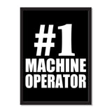 Number One #1 Machine Operator - Portrait Frame Photo Tile